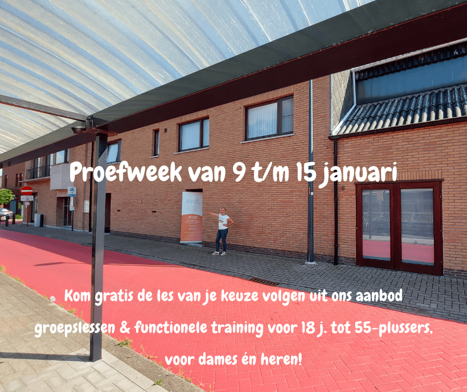 Proeflessen week 9 -15 januari Proeflessen week 9 - 15 januari